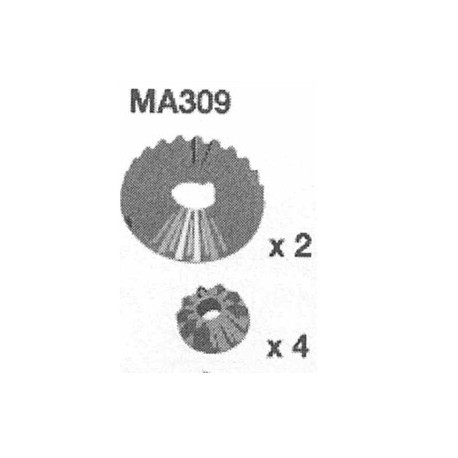 MA309 DIFF. ENGRENAGES CONIQUES 24 ET 11 DENTS AM10SC