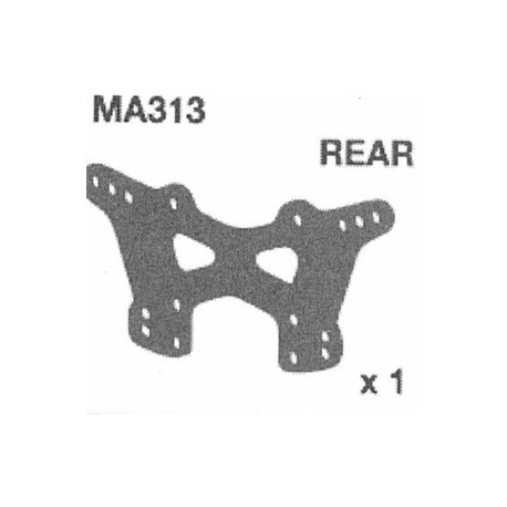 MA313 TOUR D'AMORTISSEUR ARRIÈRE ALUMINIUM BLEU AM10SC